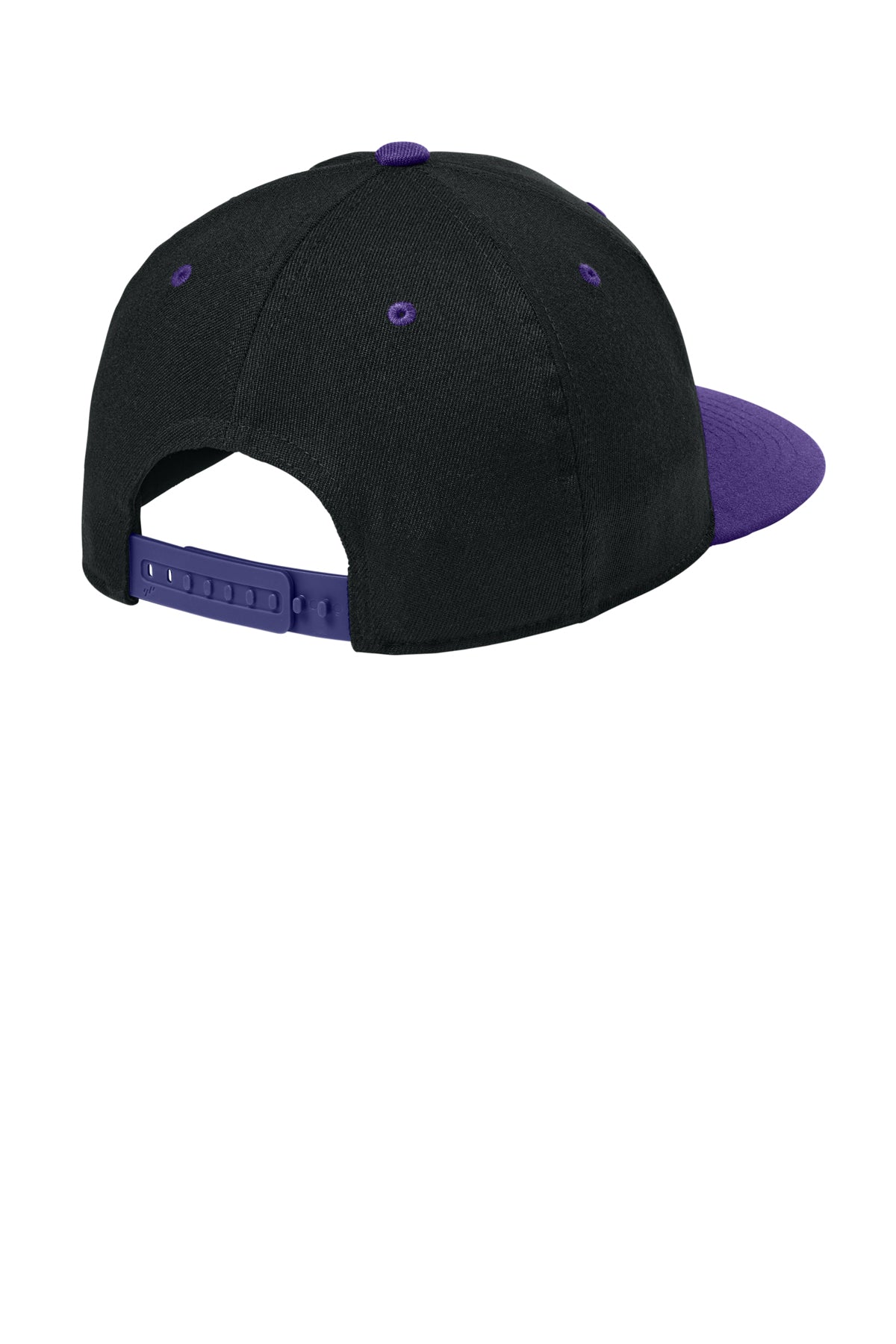 Flexfit 110 Snapback Cap - BlkPurple - Back