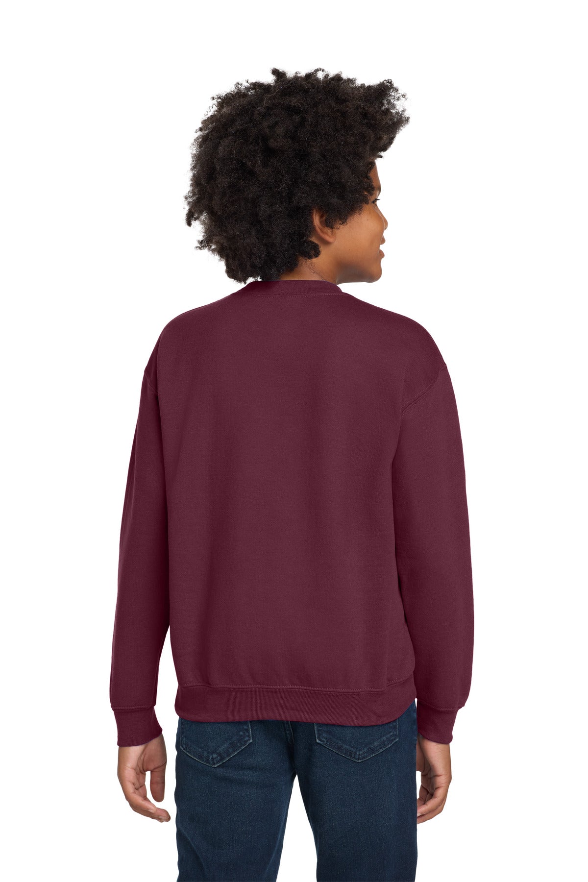 Gildan Youth Heavy Blend Crewneck Sweatshirt.  18000B