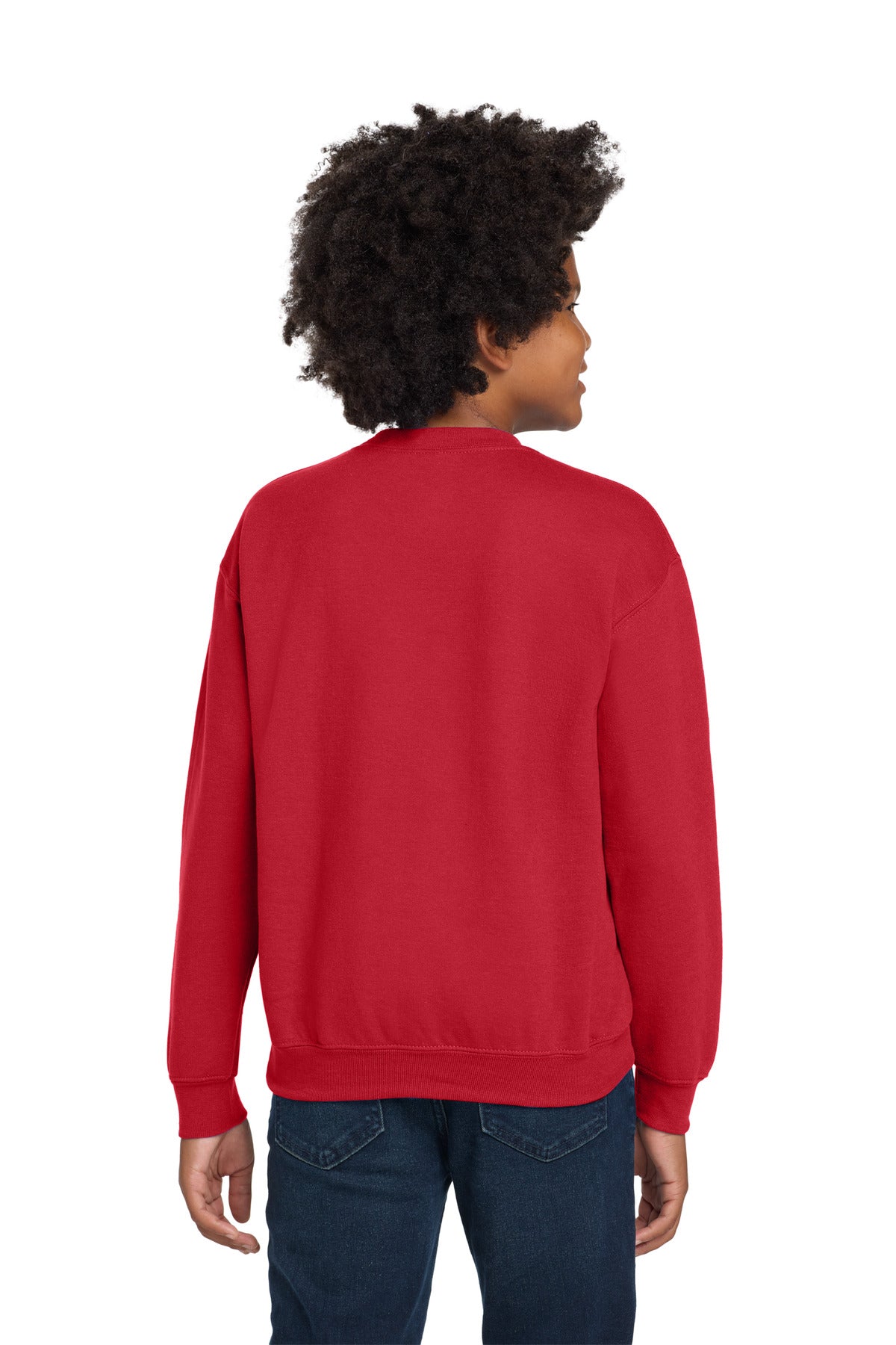Gildan Youth Heavy Blend Crewneck Sweatshirt.  18000B