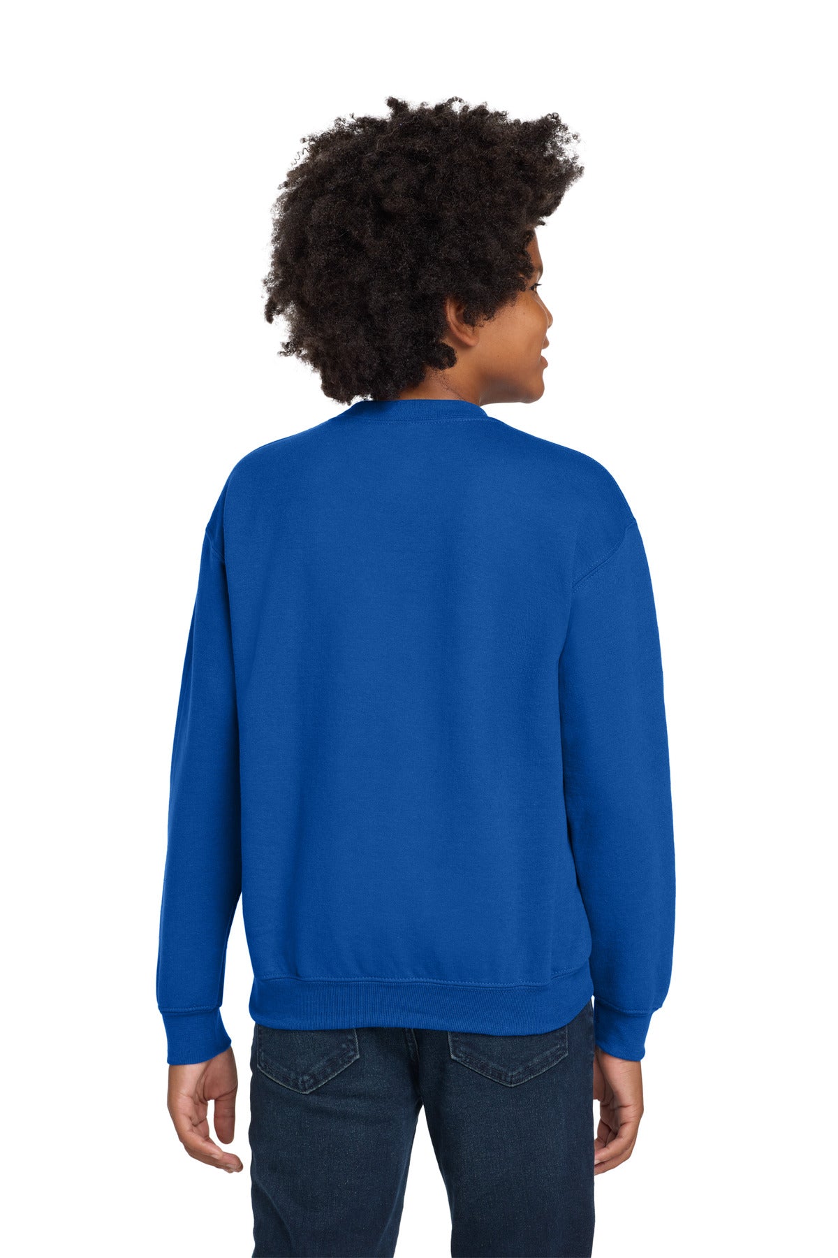 Gildan Youth Heavy Blend Crewneck Sweatshirt.  18000B