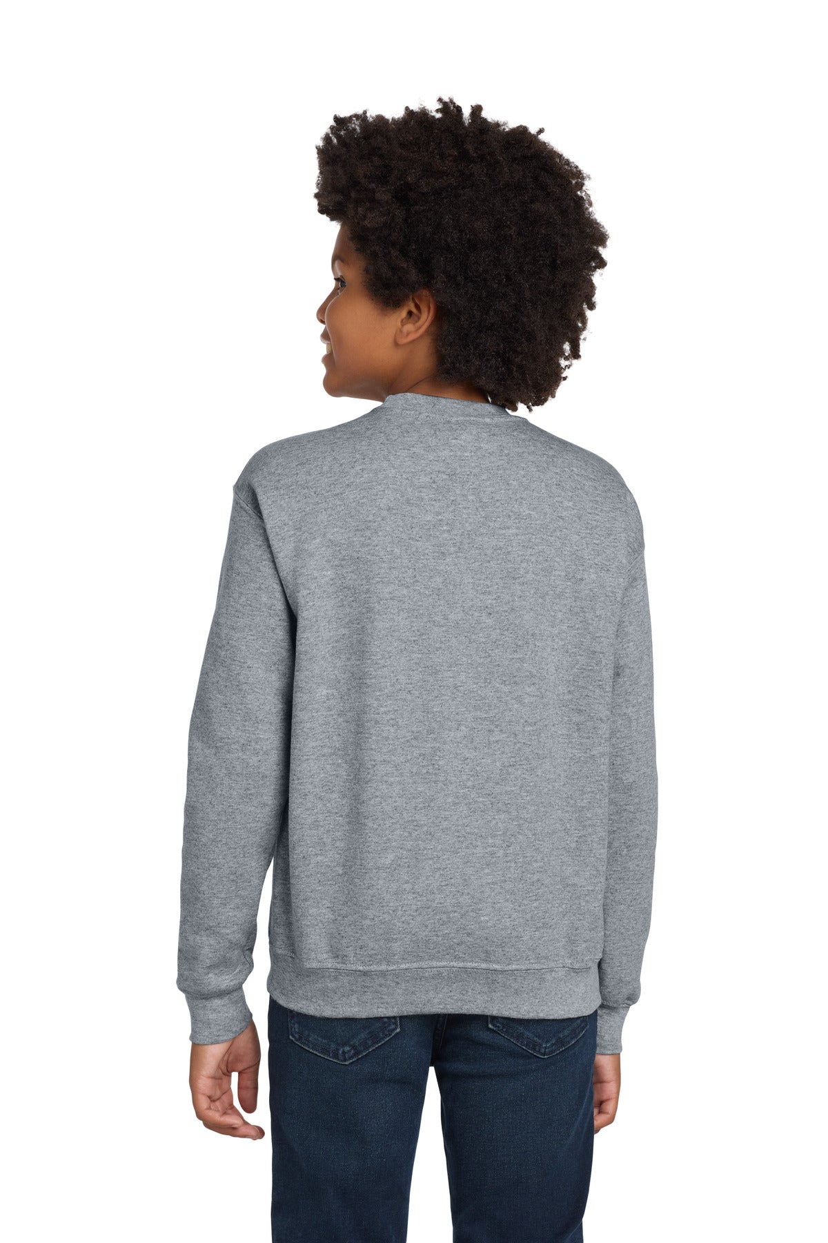 Gildan Youth Heavy Blend Crewneck Sweatshirt.  18000B