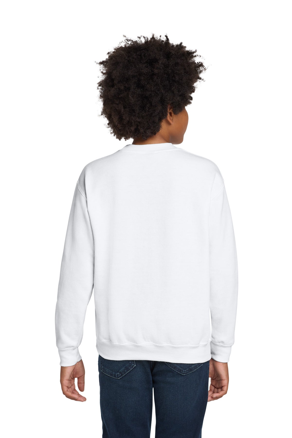 Gildan Youth Heavy Blend Crewneck Sweatshirt.  18000B