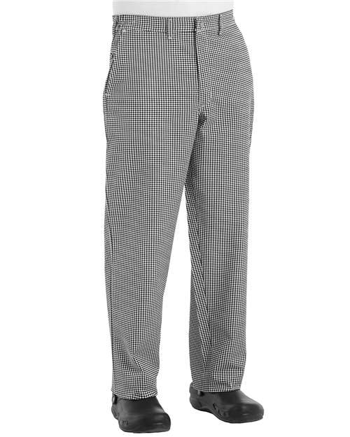 Chef Designs 2020 - Black/ White Check - Unhemmed (model front)