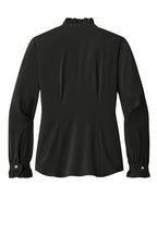 Brooks Brothers Women's Long Sleeve Ruffle Collar Blouse BB18011