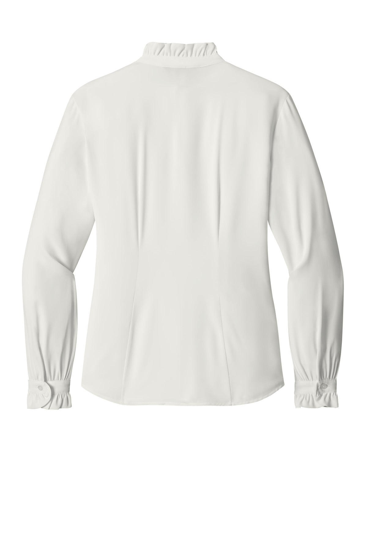 Brooks Brothers Women's Long Sleeve Ruffle Collar Blouse BB18011