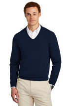 Brooks Brothers Cotton Stretch V-Neck Sweater BB18400