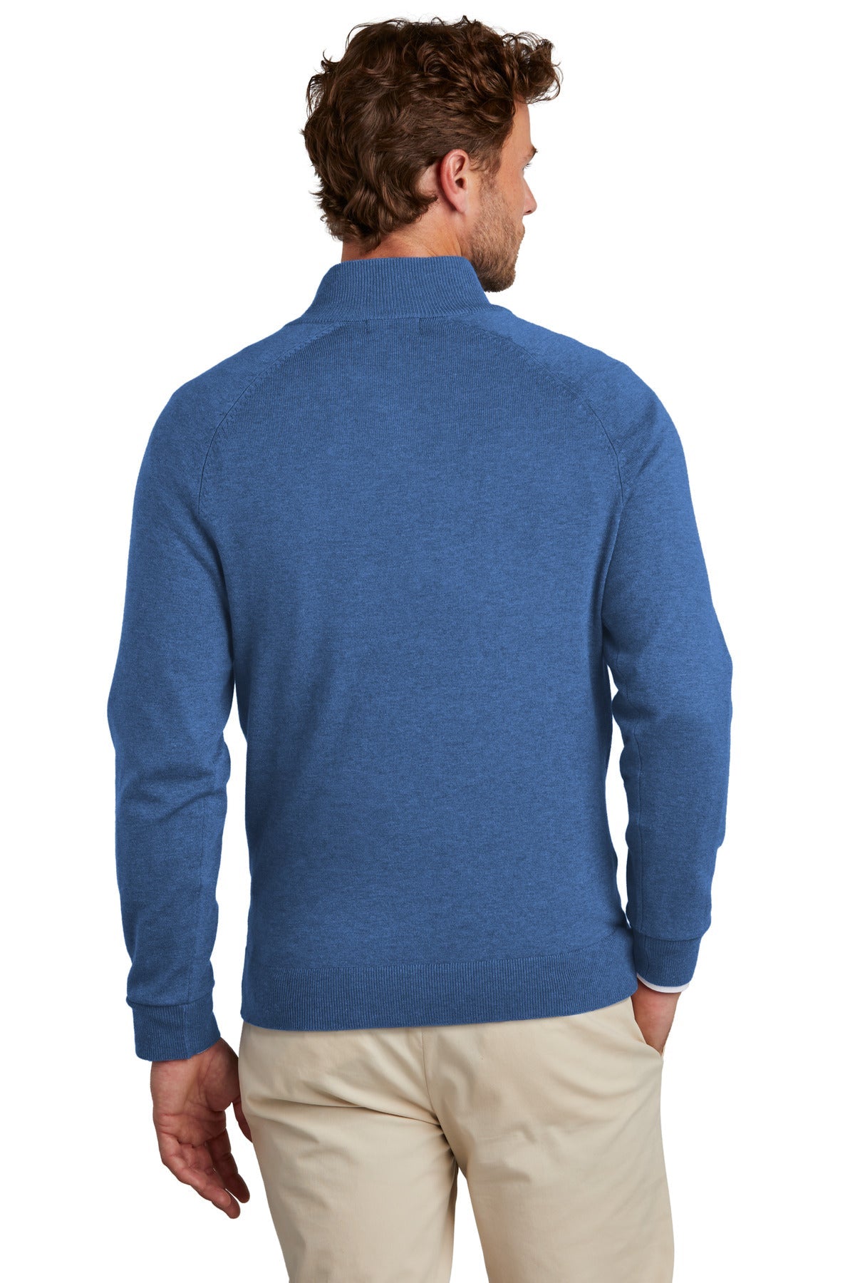 Brooks Brothers Cotton Stretch 1/4-Zip Sweater BB18402