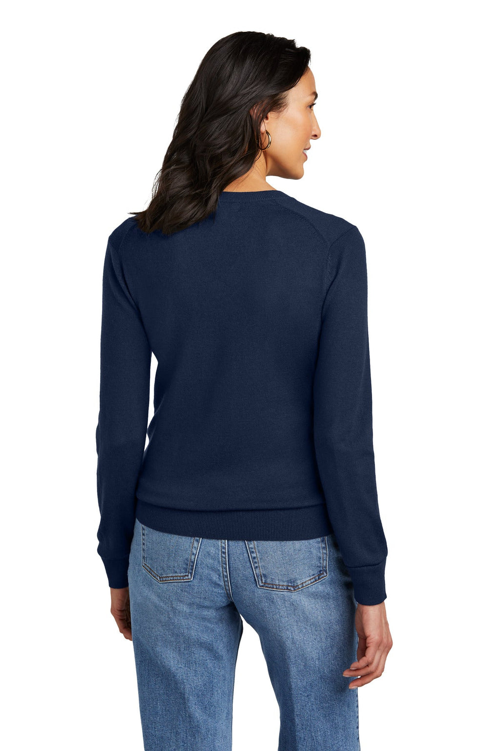 Brooks Brothers Women's Washable Merino V-Neck Sweater BB18411