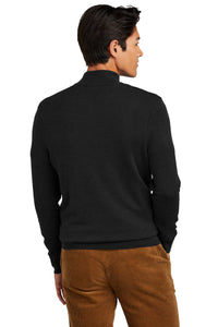 Brooks Brothers Washable Merino Birdseye 1/4-Zip Sweater BB18412