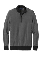 Brooks Brothers Washable Merino Birdseye 1/4-Zip Sweater BB18412