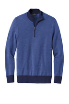 Brooks Brothers Washable Merino Birdseye 1/4-Zip Sweater BB18412