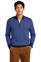Brooks Brothers Washable Merino Birdseye 1/4-Zip Sweater BB18412