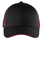 Port Authority Double Mesh Snapback Sandwich Bill Cap. C818