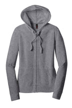 District Women's Fitted Jersey Full-Zip Hoodie. DT2100