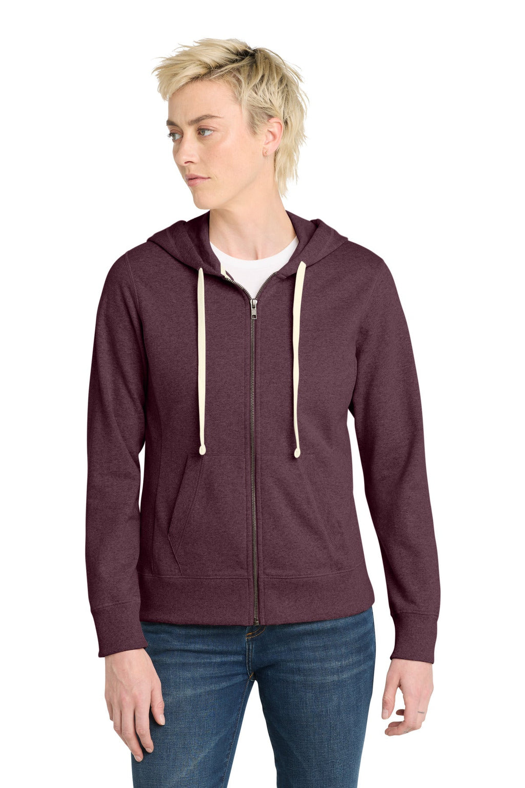 District Women's Re-FleeceFull-Zip Hoodie DT8103