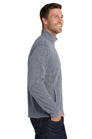 Port Authority Heather Microfleece Full-Zip Jacket. F235