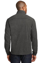Port Authority Heather Microfleece Full-Zip Jacket. F235