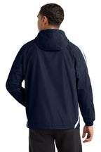 Sport-Tek Colorblock Raglan Anorak. JST63