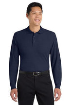 Port Authority Silk Touch Long Sleeve Polo.  K500LS