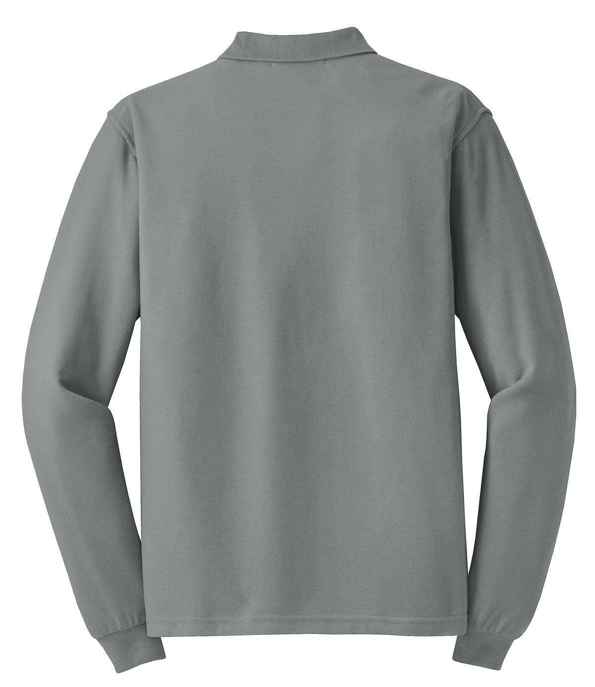 Port Authority Silk Touch Long Sleeve Polo.  K500LS