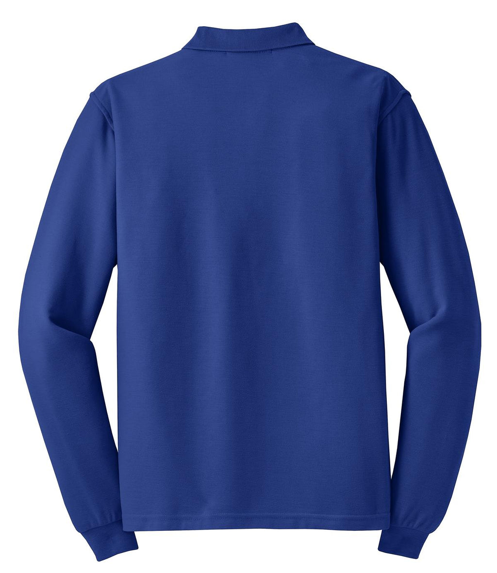 Port Authority Silk Touch Long Sleeve Polo.  K500LS