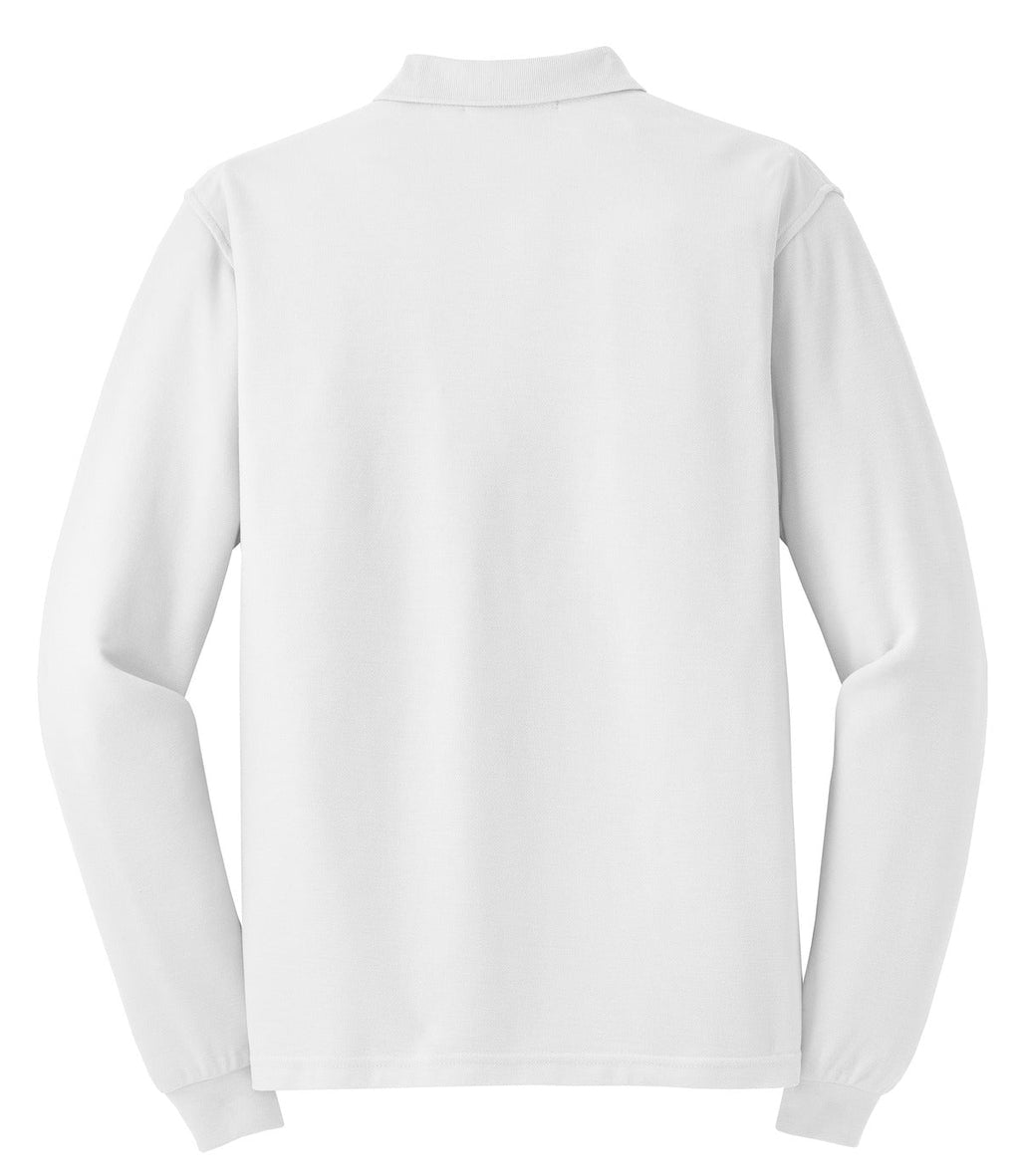 Port Authority Silk Touch Long Sleeve Polo.  K500LS