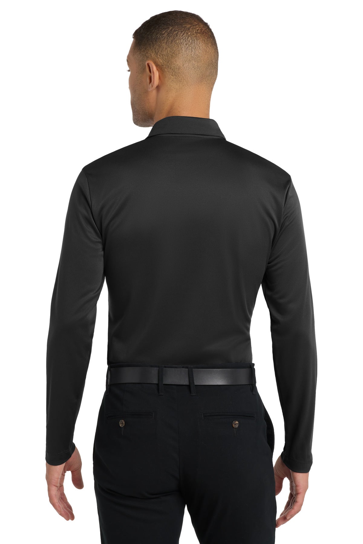 Port Authority Silk Touch Performance Long Sleeve Polo. K540LS
