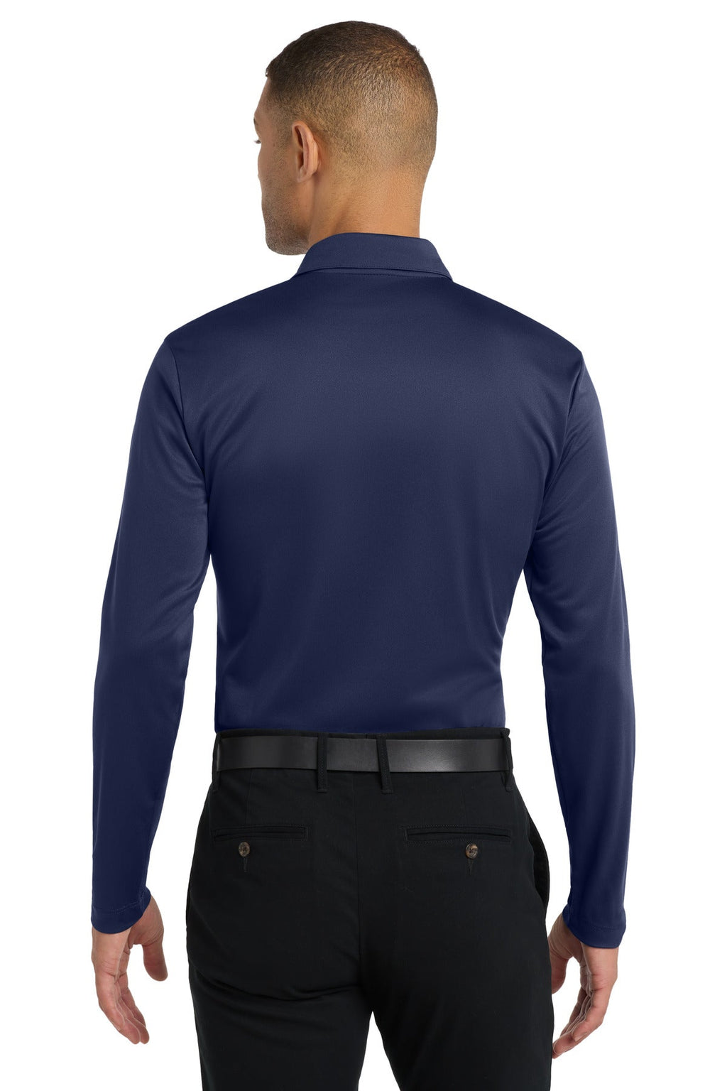 Port Authority Silk Touch Performance Long Sleeve Polo. K540LS