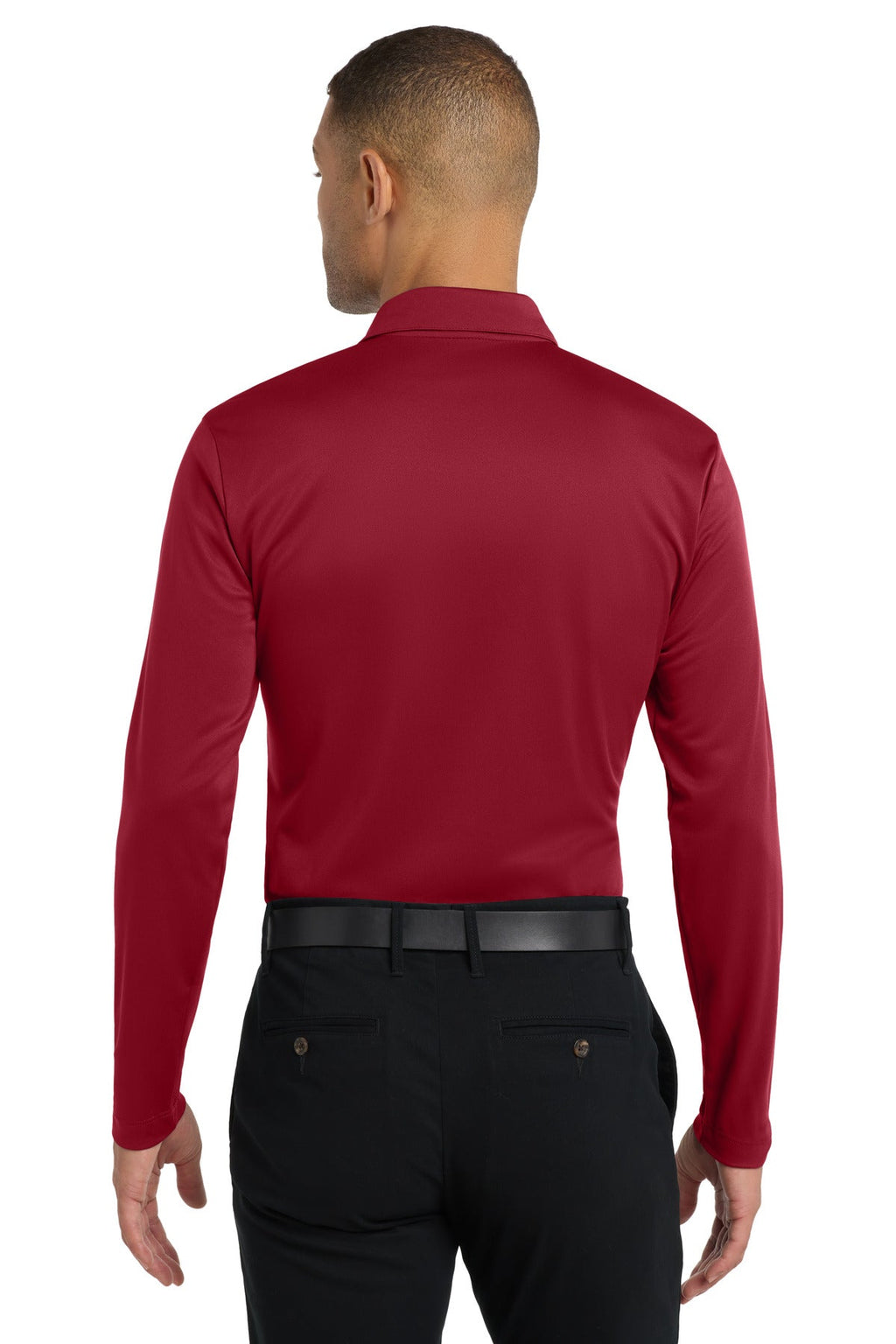 Port Authority Silk Touch Performance Long Sleeve Polo. K540LS