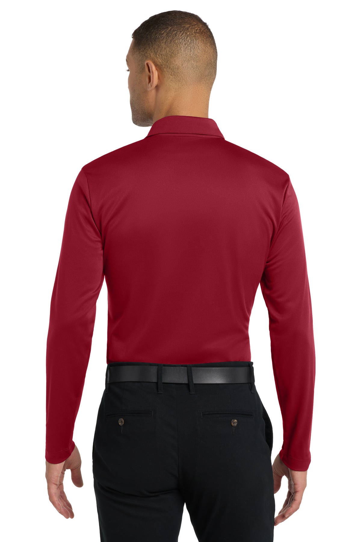 Port Authority Silk Touch Performance Long Sleeve Polo. K540LS