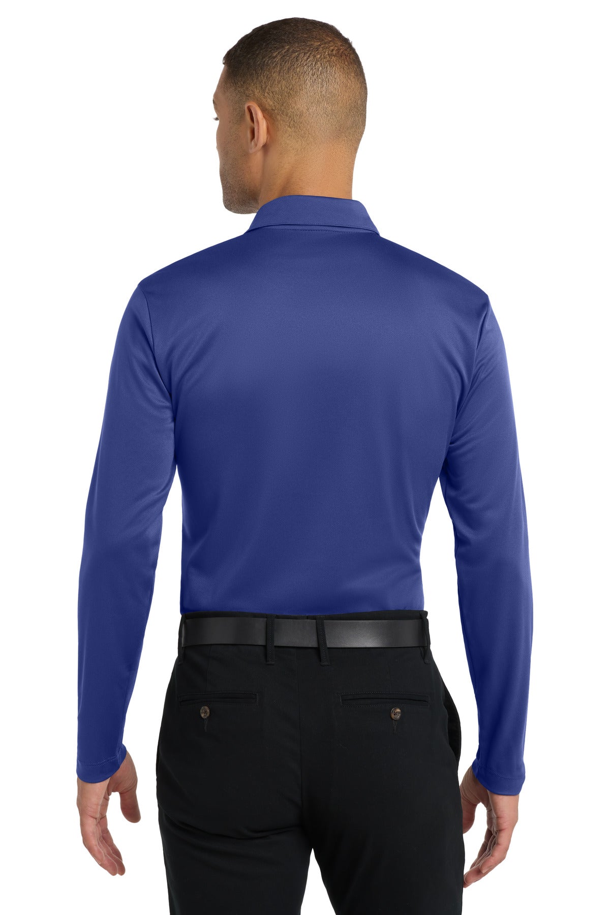 Port Authority Silk Touch Performance Long Sleeve Polo. K540LS