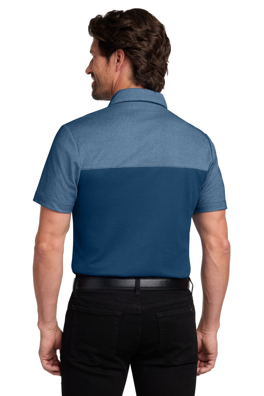 Port Authority Fine Pique Blend Blocked Polo K831