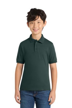 Port & Co Youth Core Blend Jersey Knit Polo. KP55Y