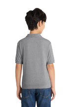 Port & Co Youth Core Blend Jersey Knit Polo. KP55Y