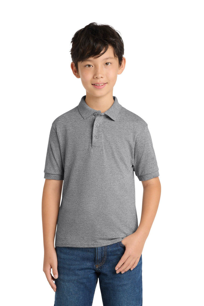 Port & Co Youth Core Blend Jersey Knit Polo. KP55Y