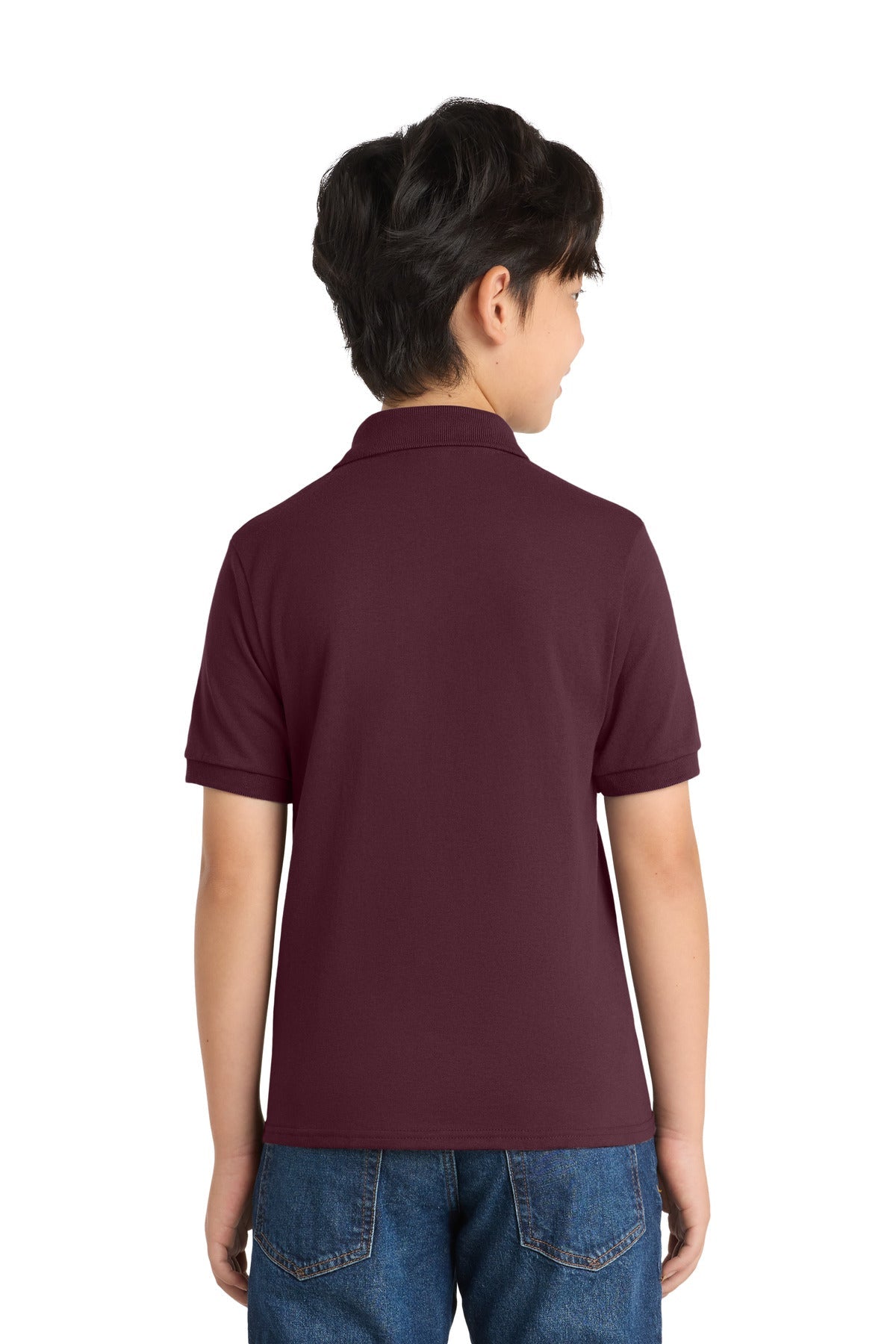 Port & Co Youth Core Blend Jersey Knit Polo. KP55Y