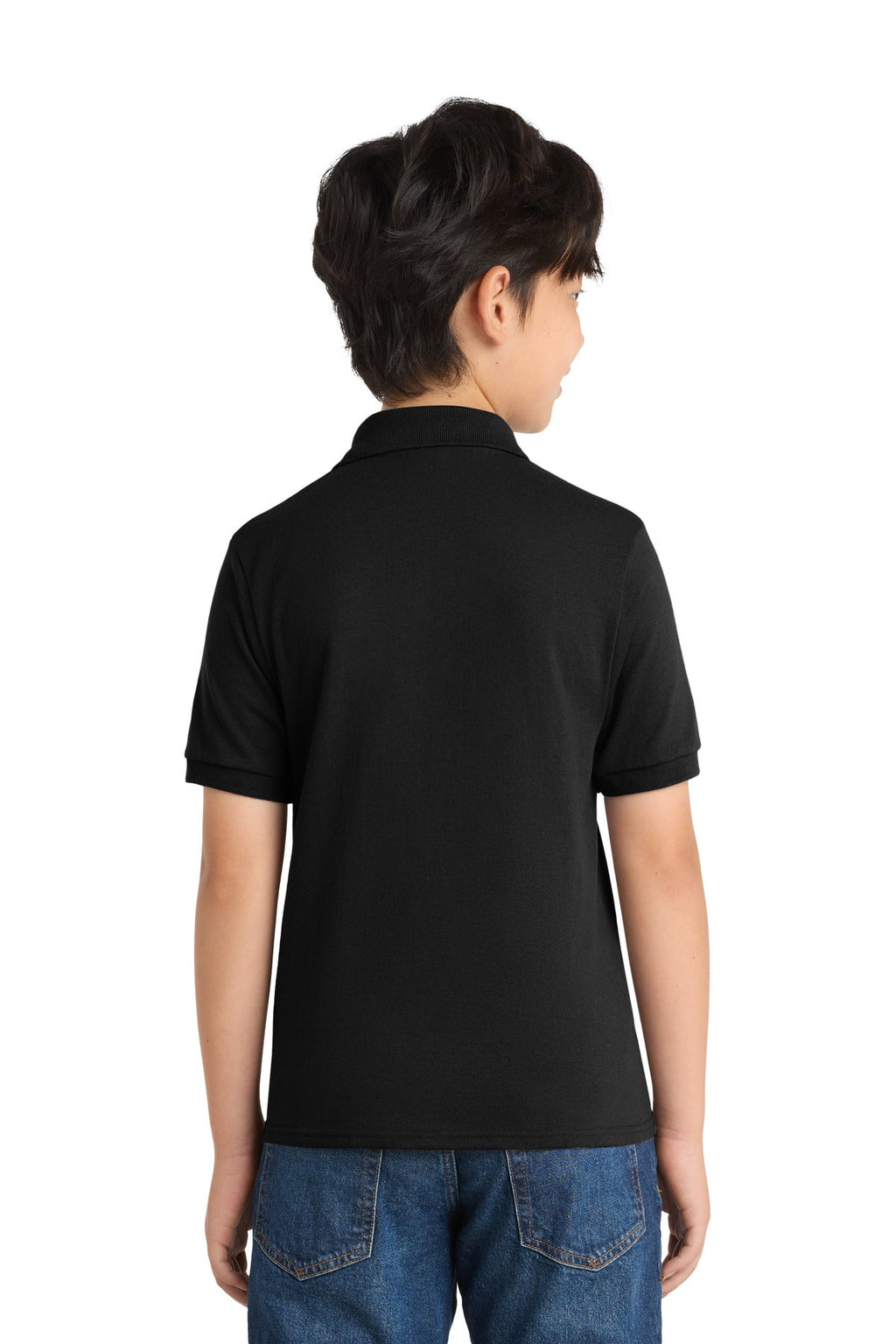 Port & Co Youth Core Blend Jersey Knit Polo. KP55Y