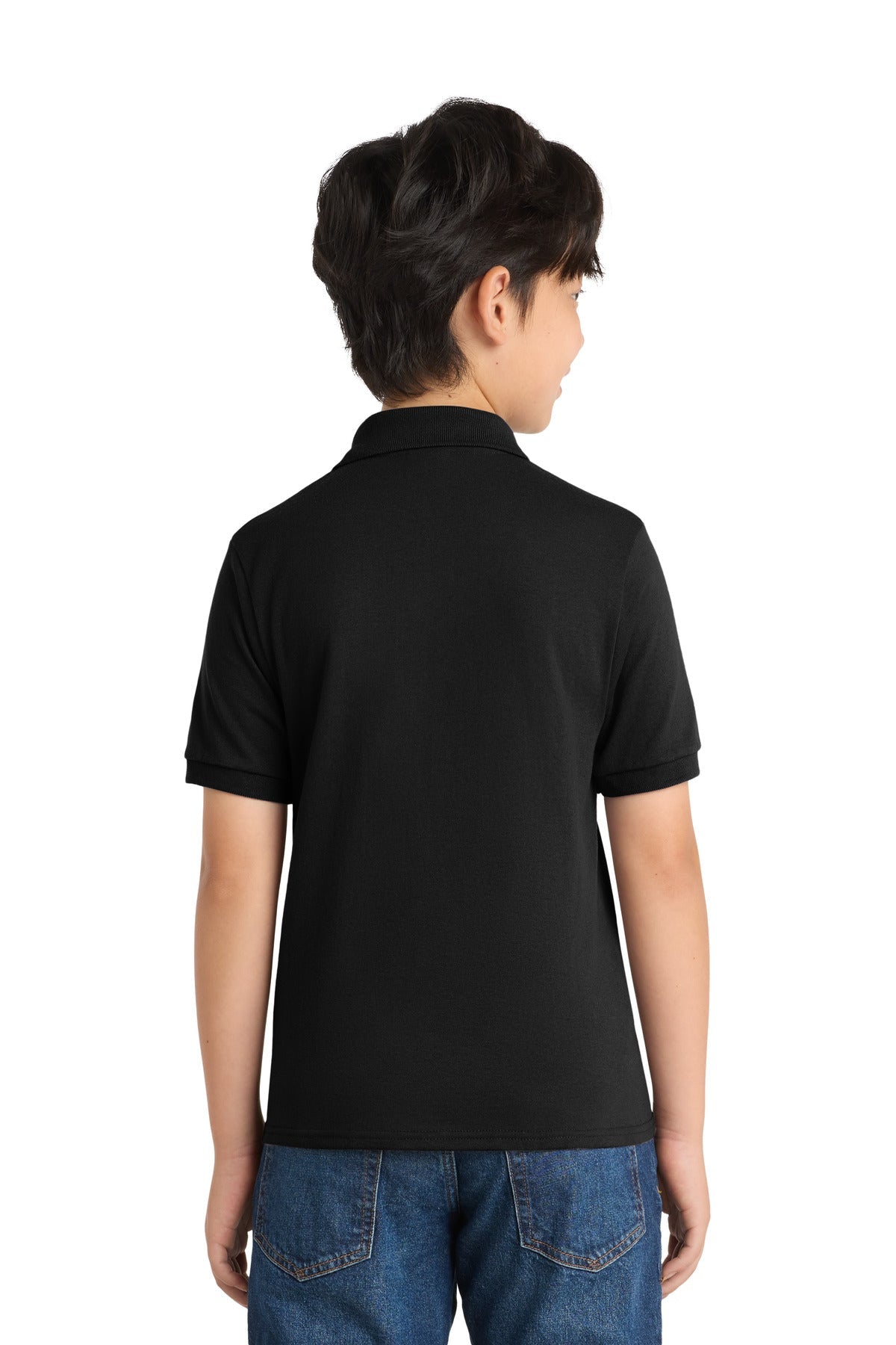 Port & Co Youth Core Blend Jersey Knit Polo. KP55Y