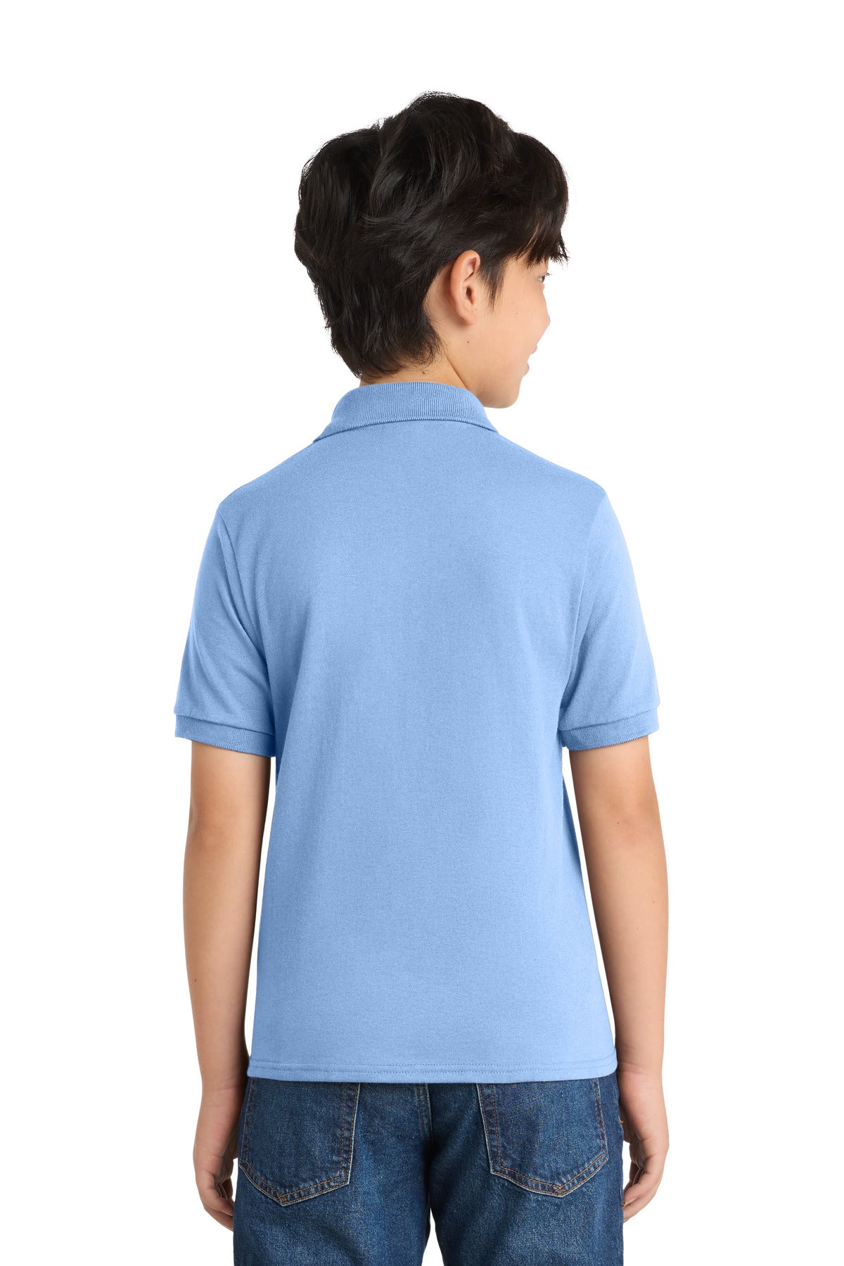 Port & Co Youth Core Blend Jersey Knit Polo. KP55Y