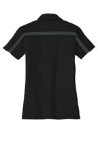 Port Authority Women's Silk Touch Performance Colorblock Stripe Polo. L547