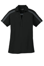 Port Authority Women's Silk Touch Performance Colorblock Stripe Polo. L547