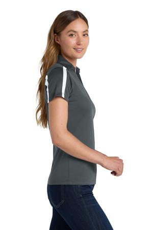 Port Authority Women's Silk Touch Performance Colorblock Stripe Polo. L547