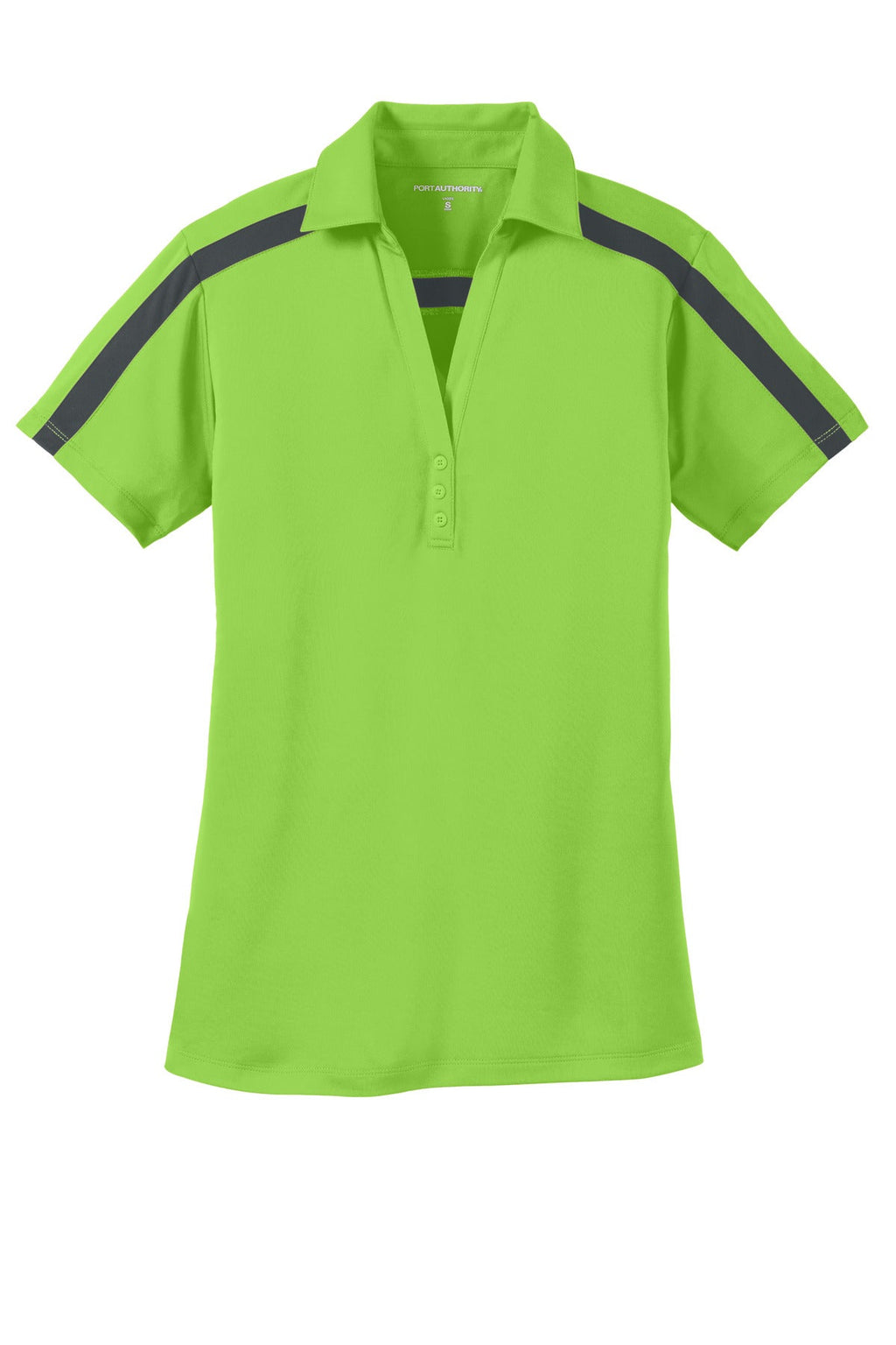 Port Authority Women's Silk Touch Performance Colorblock Stripe Polo. L547