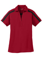 Port Authority Women's Silk Touch Performance Colorblock Stripe Polo. L547