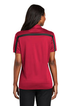 Port Authority Women's Silk Touch Performance Colorblock Stripe Polo. L547