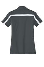 Port Authority Women's Silk Touch Performance Colorblock Stripe Polo. L547