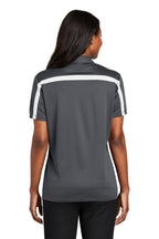 Port Authority Women's Silk Touch Performance Colorblock Stripe Polo. L547