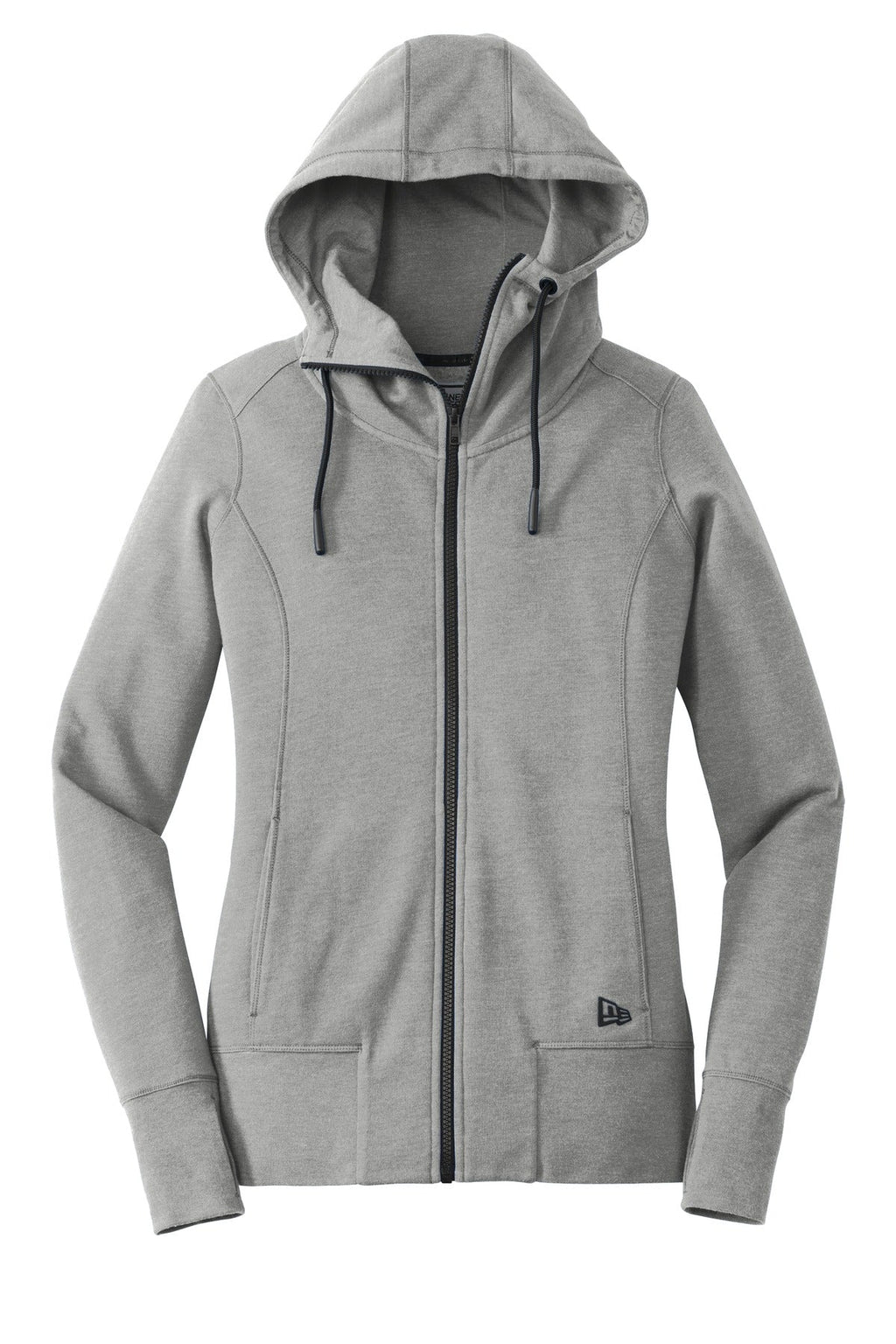 New Era  Women's Tri-Blend Fleece Full-Zip Hoodie. LNEA511
