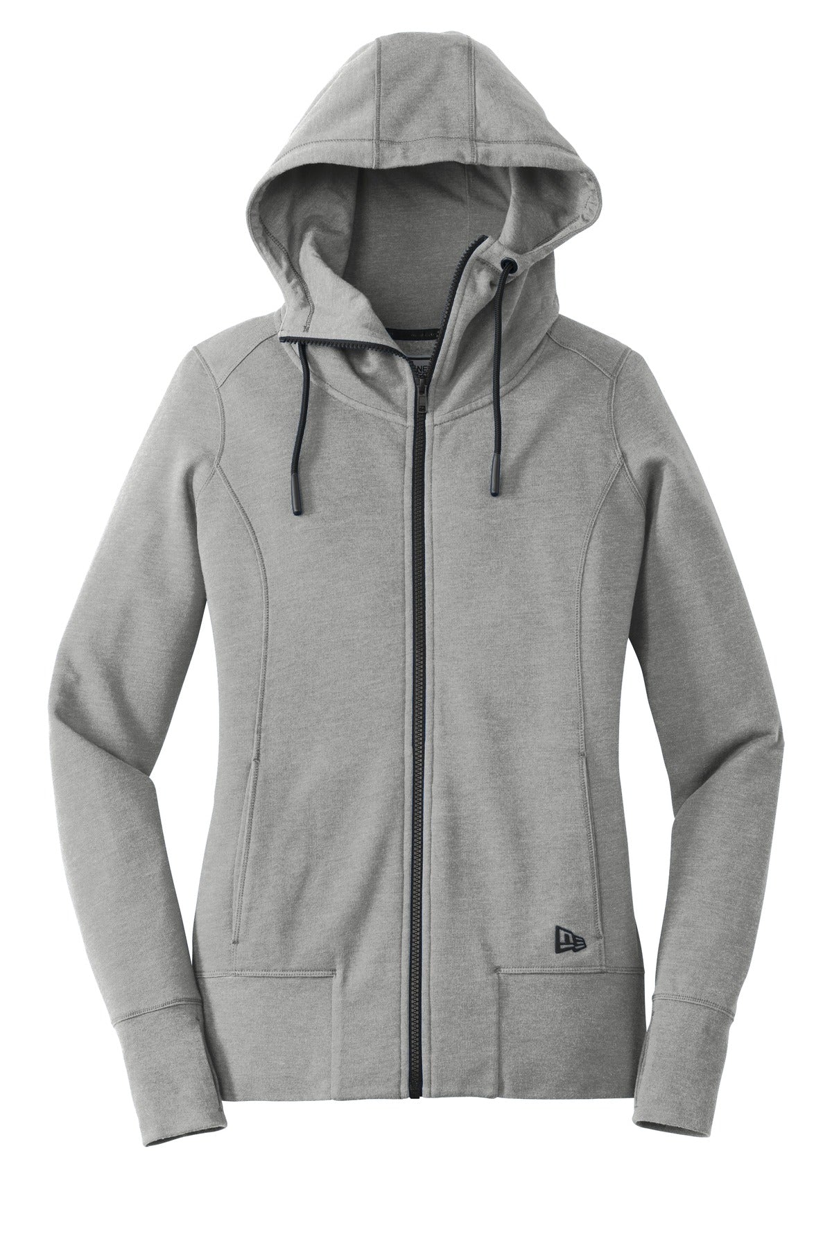 New Era  Women's Tri-Blend Fleece Full-Zip Hoodie. LNEA511