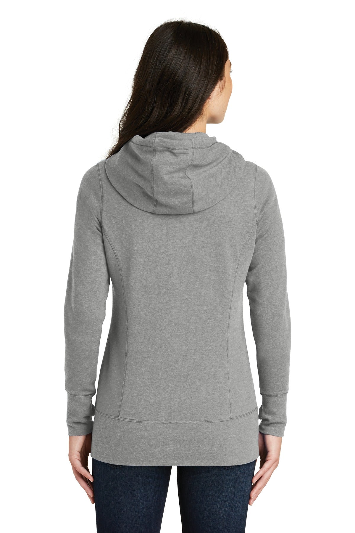 New Era  Women's Tri-Blend Fleece Full-Zip Hoodie. LNEA511